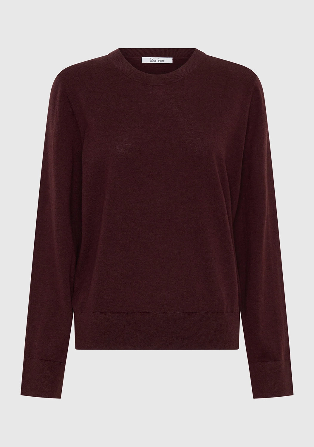 Morrison | Oxford Merino Knit Pullover - Pinot
