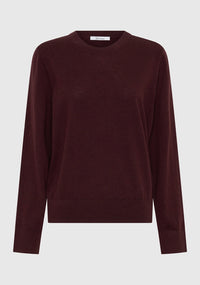 Morrison | Oxford Merino Knit Pullover - Pinot