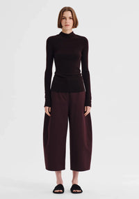 Morrison | Talia L/S Merino Knit Top - Espresso