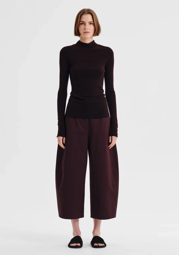 Morrison | Talia L/S Merino Knit Top - Espresso