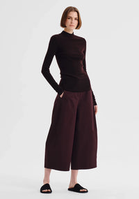 Morrison | Talia L/S Merino Knit Top - Espresso