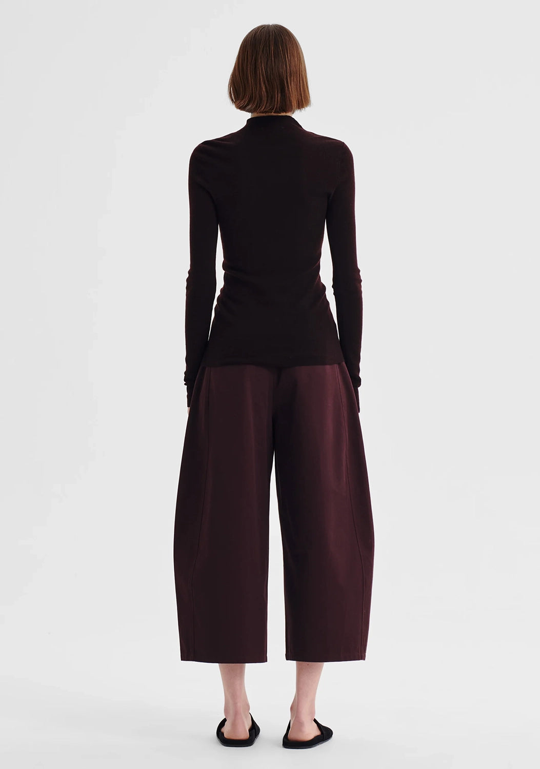 Morrison | Talia L/S Merino Knit Top - Espresso