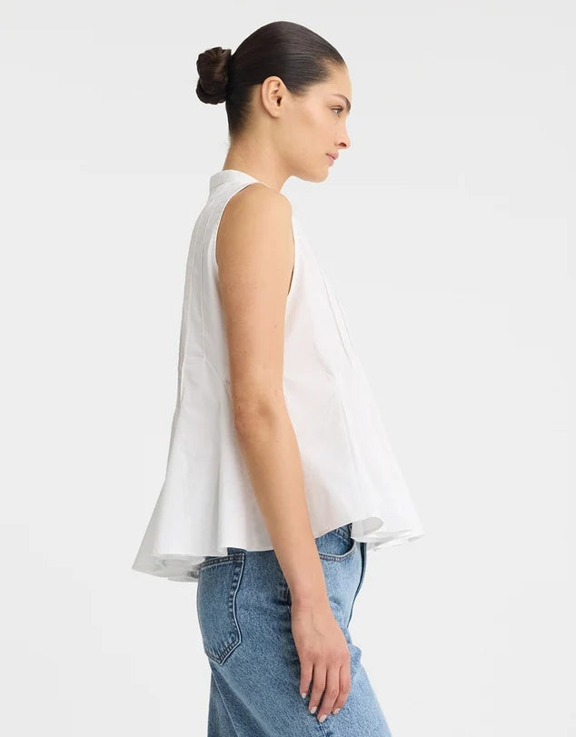 Morrison | Devin Pintuck Shirt - White