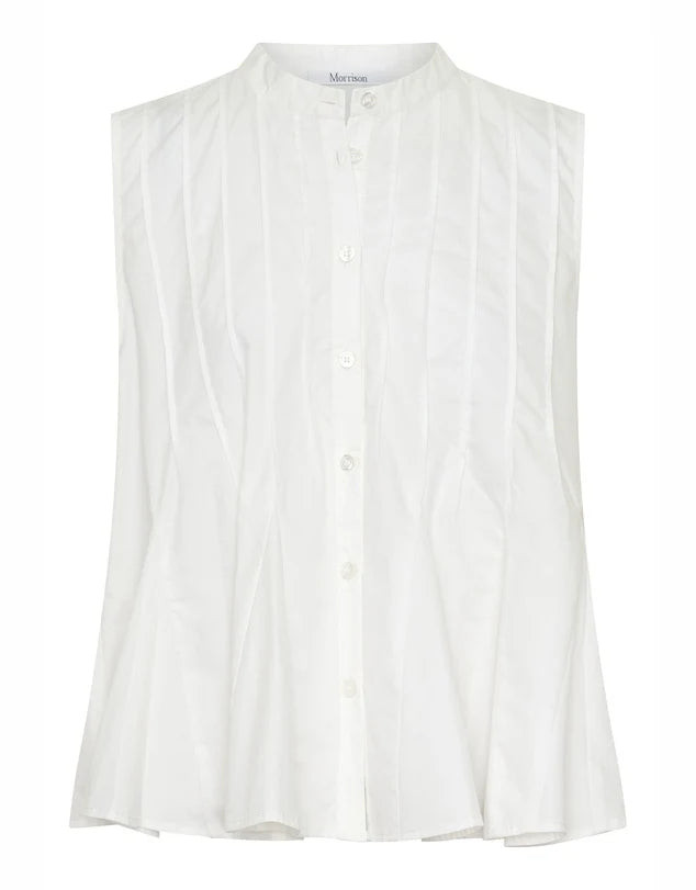Morrison | Devin Pintuck Shirt - White