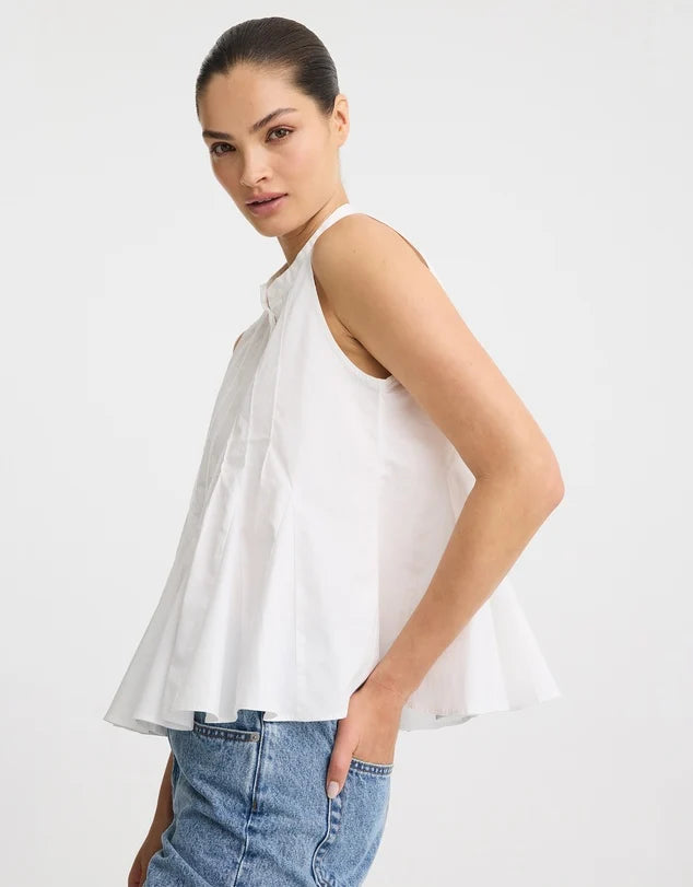 Morrison | Devin Pintuck Shirt - White