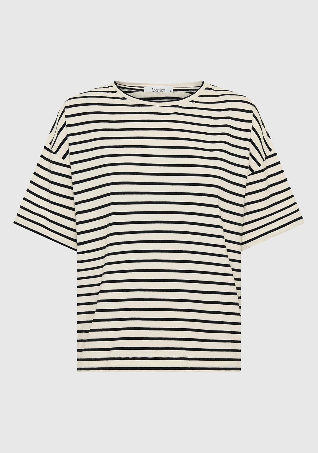 Morrison | Archie Stripe Tee - Black/Cream
