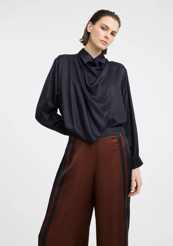 Morrison | Audrina Scarf Shirt - Navy