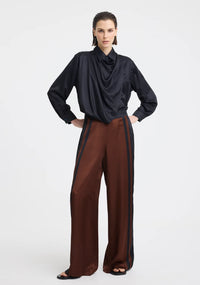 Morrison | Audrina Scarf Shirt - Navy