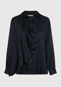 Morrison | Audrina Scarf Shirt - Navy