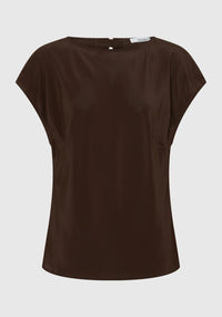 Morrison | Aurora Silk Top - Espresso