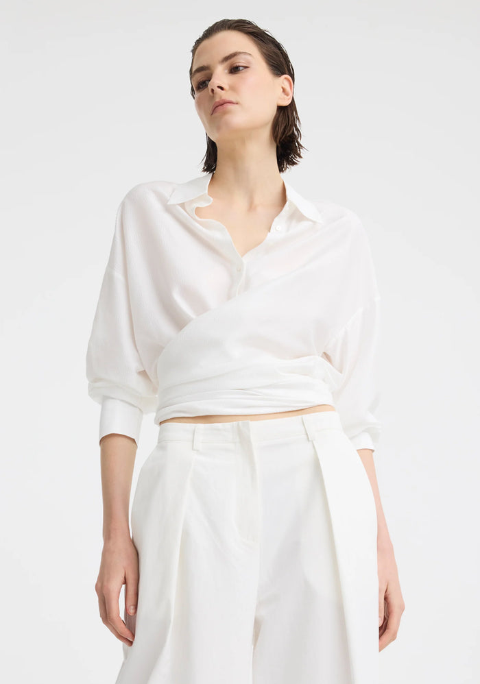 Morrison | Celine Wrap Shirt - White