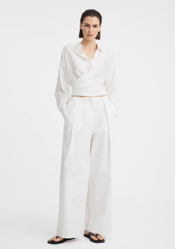 Morrison | Celine Wrap Shirt - White