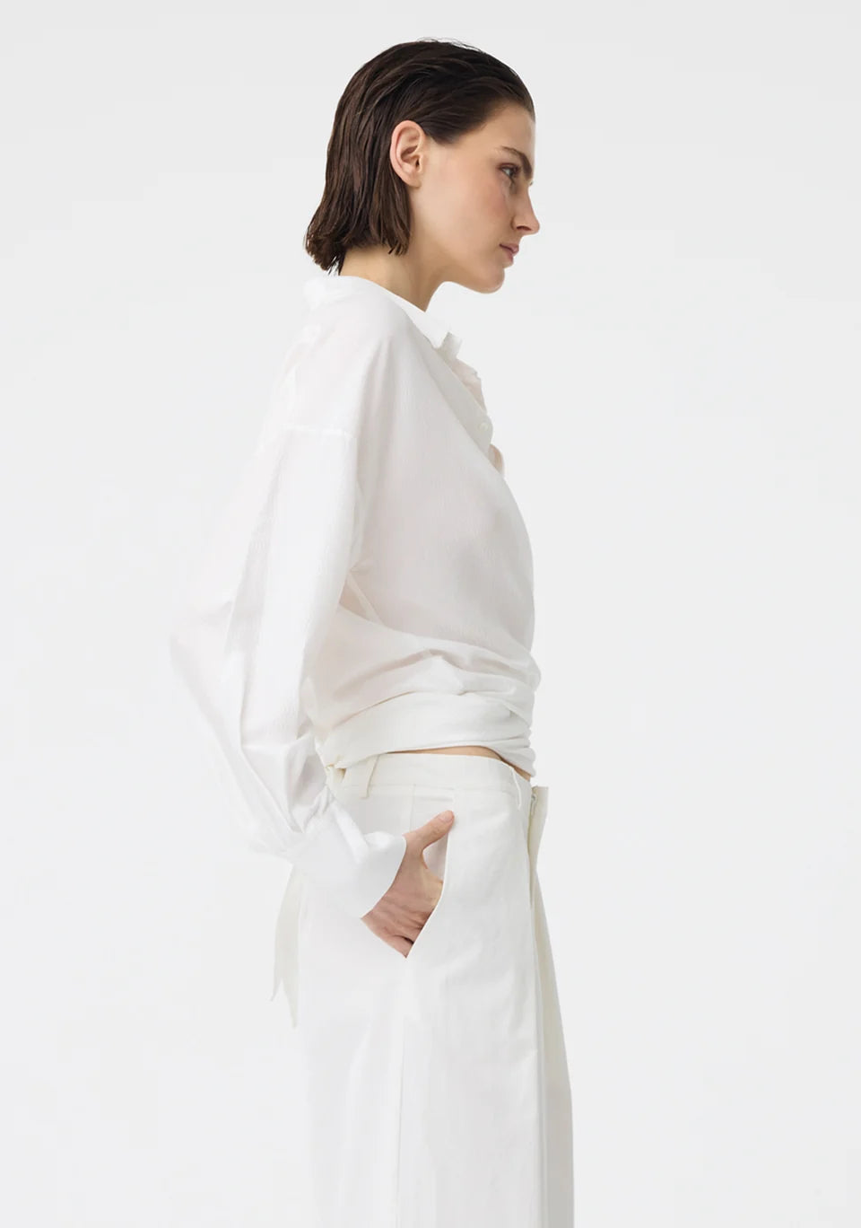 Morrison | Celine Wrap Shirt - White
