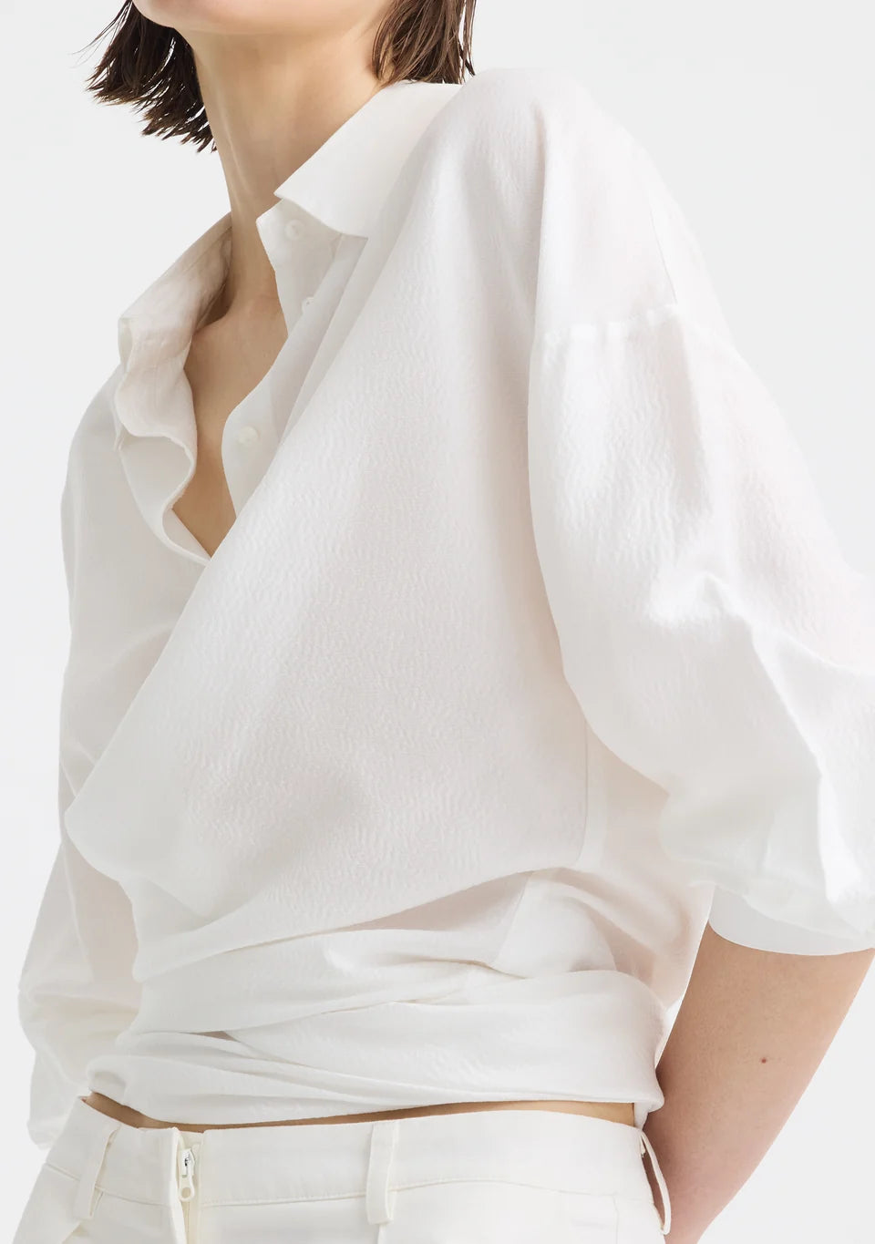 Morrison | Celine Wrap Shirt - White