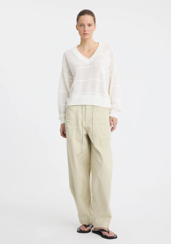 Morrison | Charlie Cargo Pant - Chalk