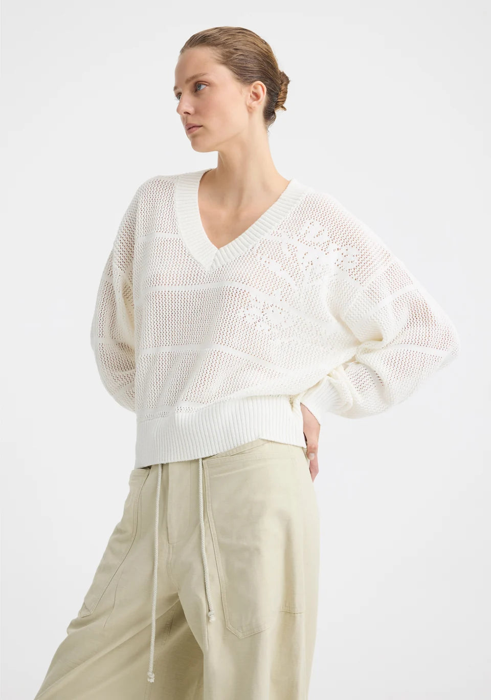 Morrison | Charlie Cargo Pant - Chalk