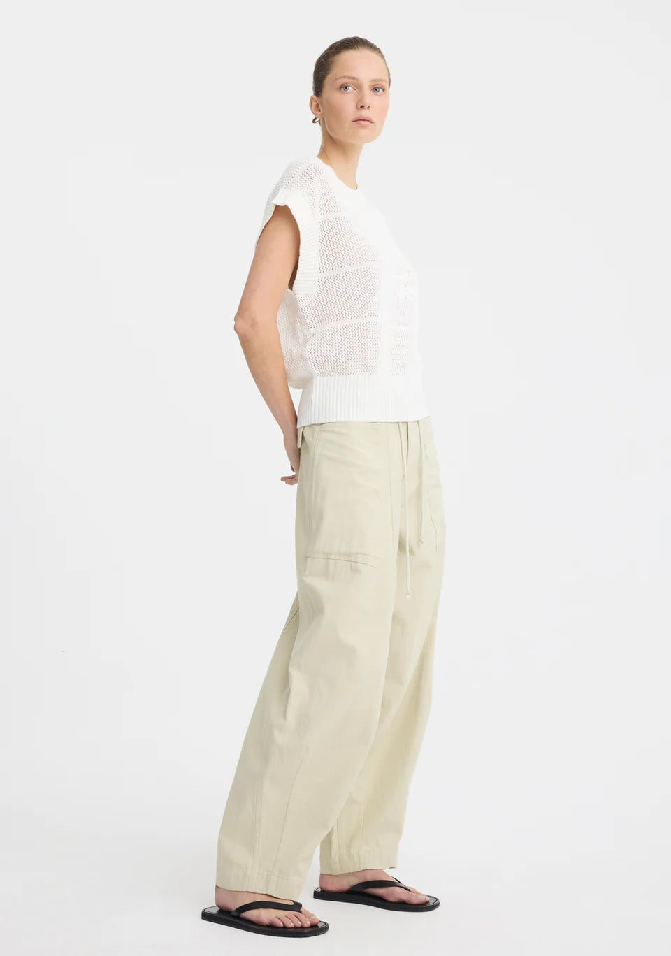 Morrison | Charlie Cargo Pant - Chalk