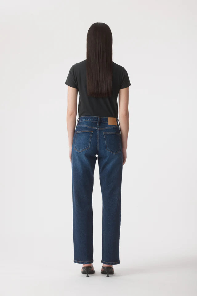 Outland Denim | Elise Mid Straight Jean 31 - Tide