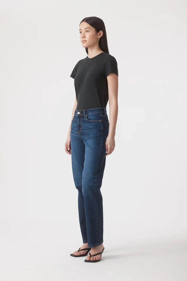 Outland Denim | Elise Mid Straight Jean 31 - Tide