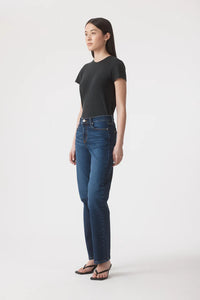 Outland Denim | Elise Mid Straight Jean 31 - Tide