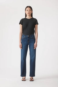 Outland Denim | Elise Mid Straight Jean 31 - Tide