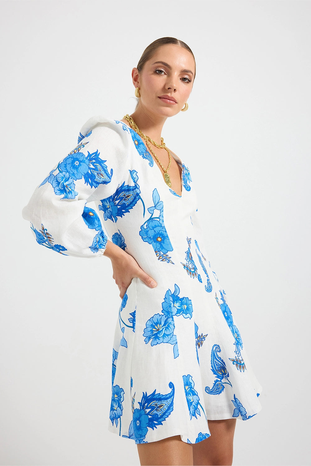 Pasduchas | Artisan Mini Dress - Azure