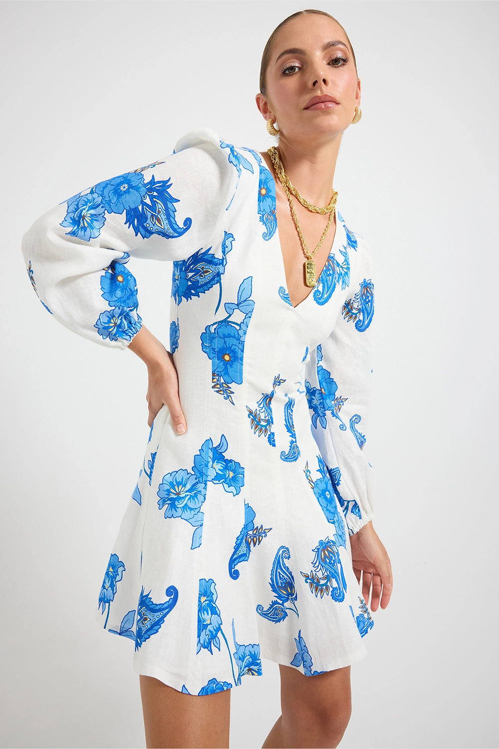 Pasduchas | Artisan Mini Dress - Azure