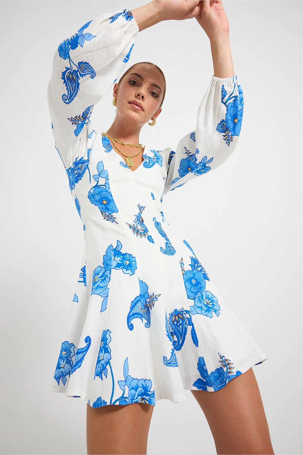 Pasduchas | Artisan Mini Dress - Azure