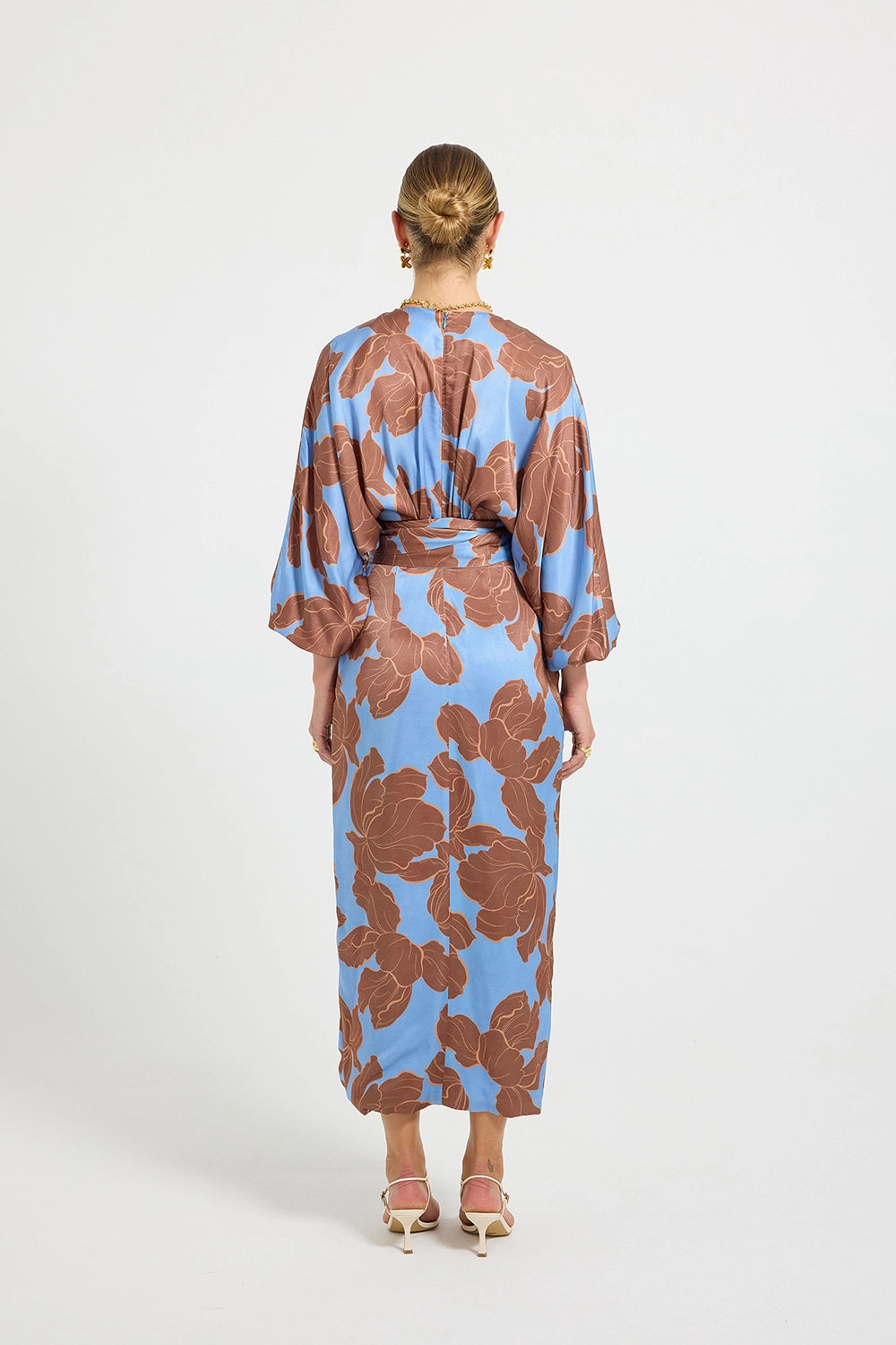 Pasduchas | Lucent Wrap Midi - Choc/Ocean