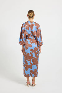 Pasduchas | Lucent Wrap Midi - Choc/Ocean