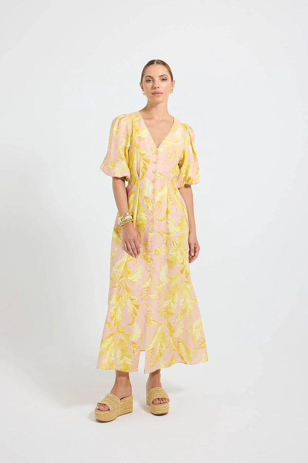 Pasduchas | Palma Button Midi - Pink Palm