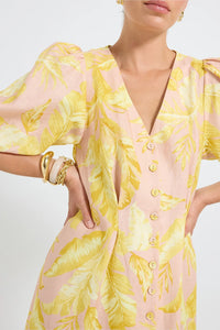 Pasduchas | Palma Button Midi - Pink Palm