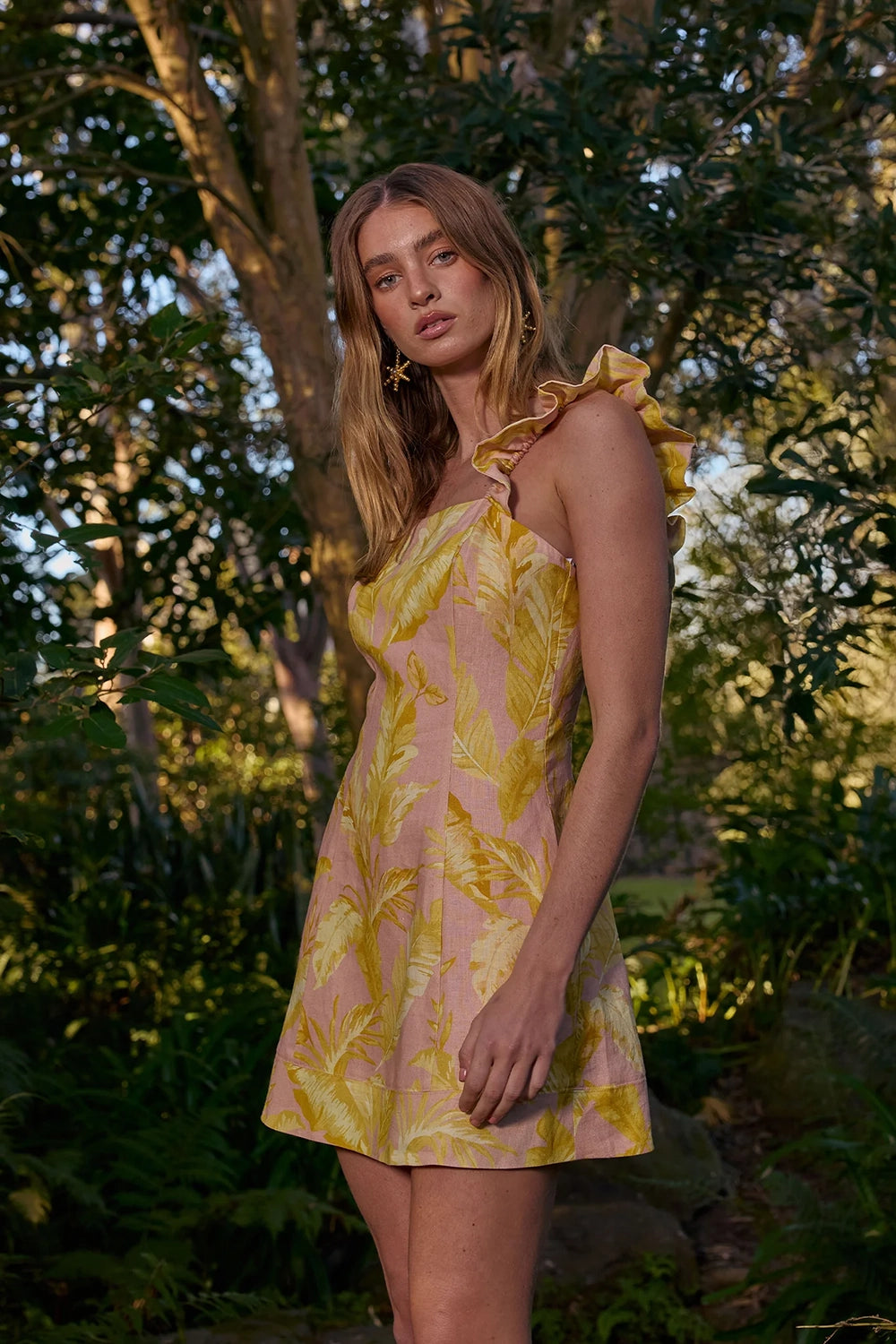 Pasduchas | Palma Mini Dress - Pink Palm