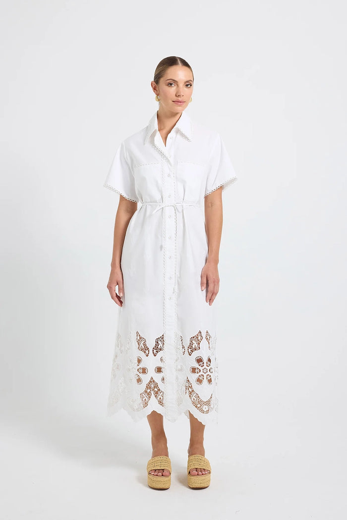 Pasduchas | Orla Shirt Midi - White