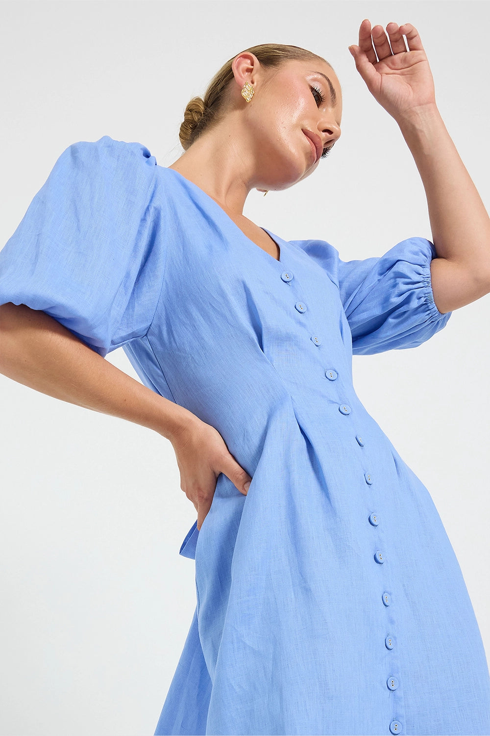 Pasduchas | Vera Button Midi - Ocean