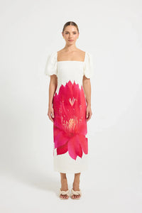 Pasduchas | Aurelia Sleeve Midi - Magenta Floral