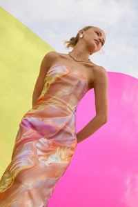 Pasduchas | Siren Strapless Midi - Pearl