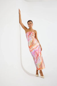 Pasduchas | Siren Strapless Midi - Pearl