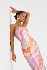 Pasduchas | Siren Strapless Midi - Pearl