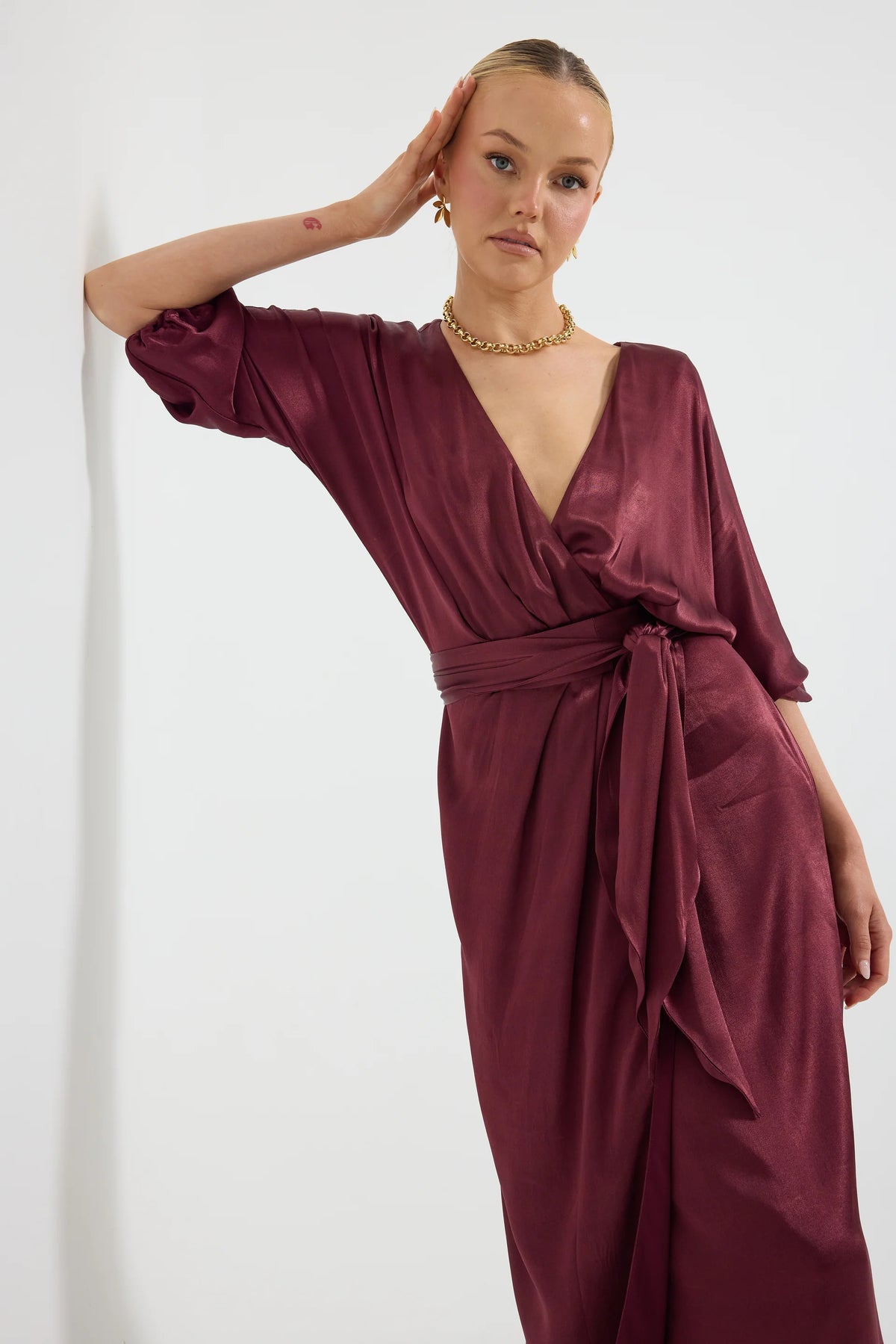 Pasduchas | Quinn Wrap Midi - Cherries Jubilee