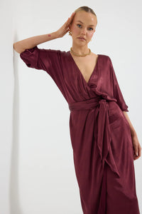 Pasduchas | Quinn Wrap Midi - Cherries Jubilee