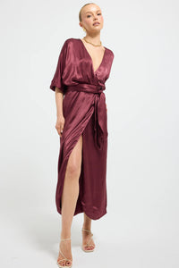 Pasduchas | Quinn Wrap Midi - Cherries Jubilee