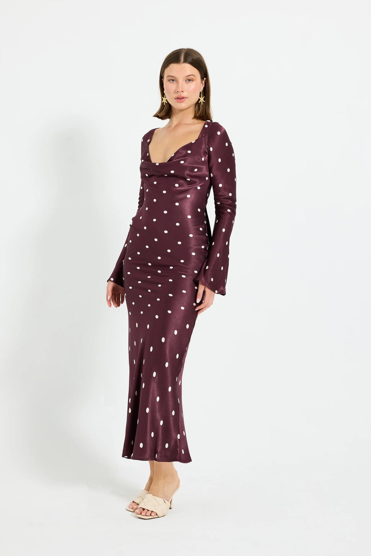 Pasduchas | Rowan Cowl Sleeve Maxi - Blackberry Spot
