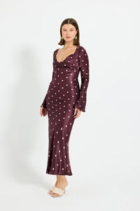 Pasduchas | Rowan Cowl Sleeve Maxi - Blackberry Spot