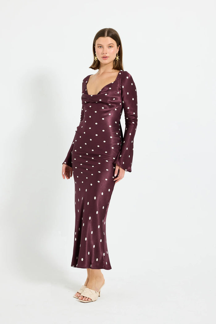 Pasduchas | Rowan Cowl Sleeve Maxi - Blackberry Spot