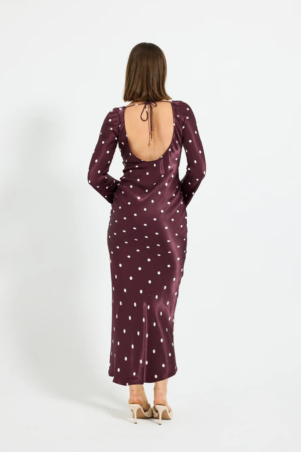 Pasduchas | Rowan Cowl Sleeve Maxi - Blackberry Spot
