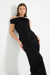 Pasduchas | Quinn Shoulder Maxi - Black