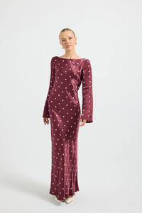 Pasduchas | Rowan Sleeve Midi - Cherry/Pink Spot