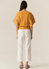 POL | FERN TAPERED PANT - WHITE
