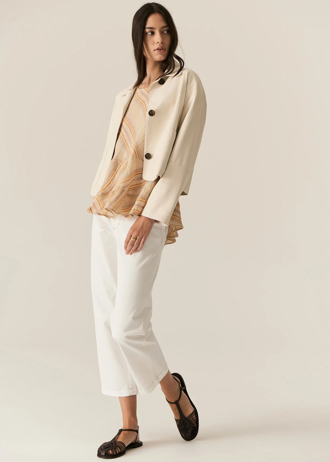 POL | BELMOND JACKET - ECRU